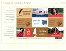 Tablet Screenshot of cristinavillarreallozano.com